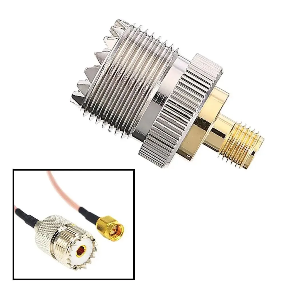 UHF to SMA Connector SO239 PL259 UHF Female to SMA Female Jack RF Coaxial Coax Adapter For Car Radio Antenna
UHF to SMA Connector SO239 PL259 UHF Female to SMA Female Jack RF Coaxial Coax Adapter For Car Radio Antenna