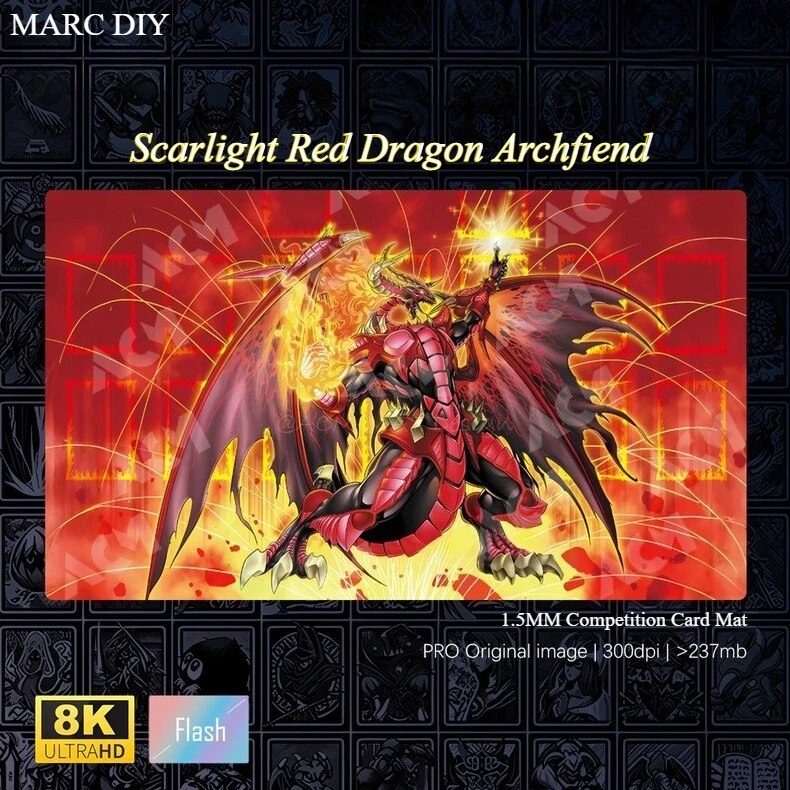 Игровой коврик Yugioh Scarlight Red Dragon Archfiend Yu-Gi-Oh! Коллекционные карточные игры Коврик для соревнований Duel Plate Резиновый коврик для карт 1,5 мм
Игровой коврик Yugioh Scarlight Red Dragon Archfiend Yu-Gi-Oh! Коллекционные карточные игры Коврик для соревнований Duel Plate Резиновый коврик для карт 1,5 мм