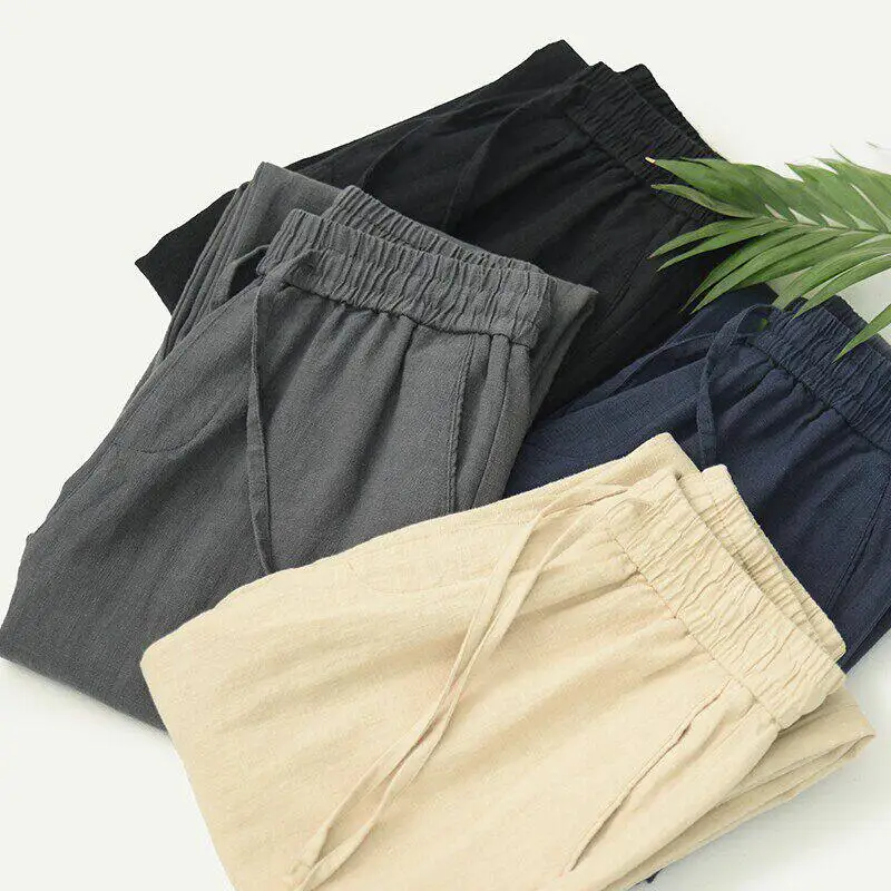 Retro Japanese Style Men's Linen Pants Lightweight Breathable Loose Straight Casual Long Trousers Summer Seasonal Wear
Retro Japanese Style Men's Linen Pants Lightweight Breathable Loose Straight Casual Long Trousers Summer Seasonal Wear