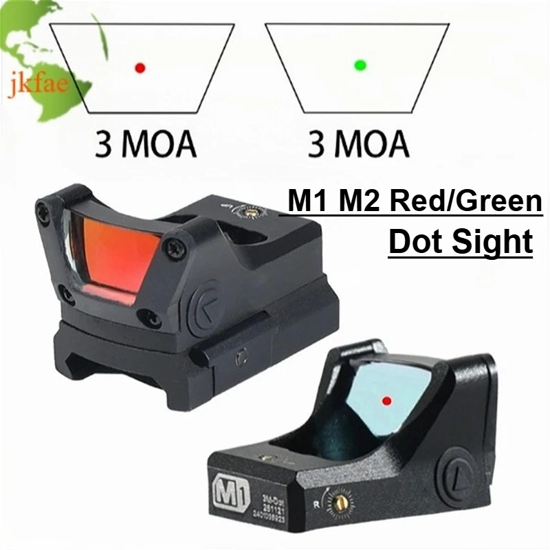 M1 M2 Red/Green Dot Sight Tactical Airsoft Hunting Scope Optical Lens Adjustable Reflex Pistol Sight with Picatinny Glock Mount
M1 M2 Red/Green Dot Sight Tactical Airsoft Hunting Scope Optical Lens Adjustable Reflex Pistol Sight with Picatinny Glock Mount