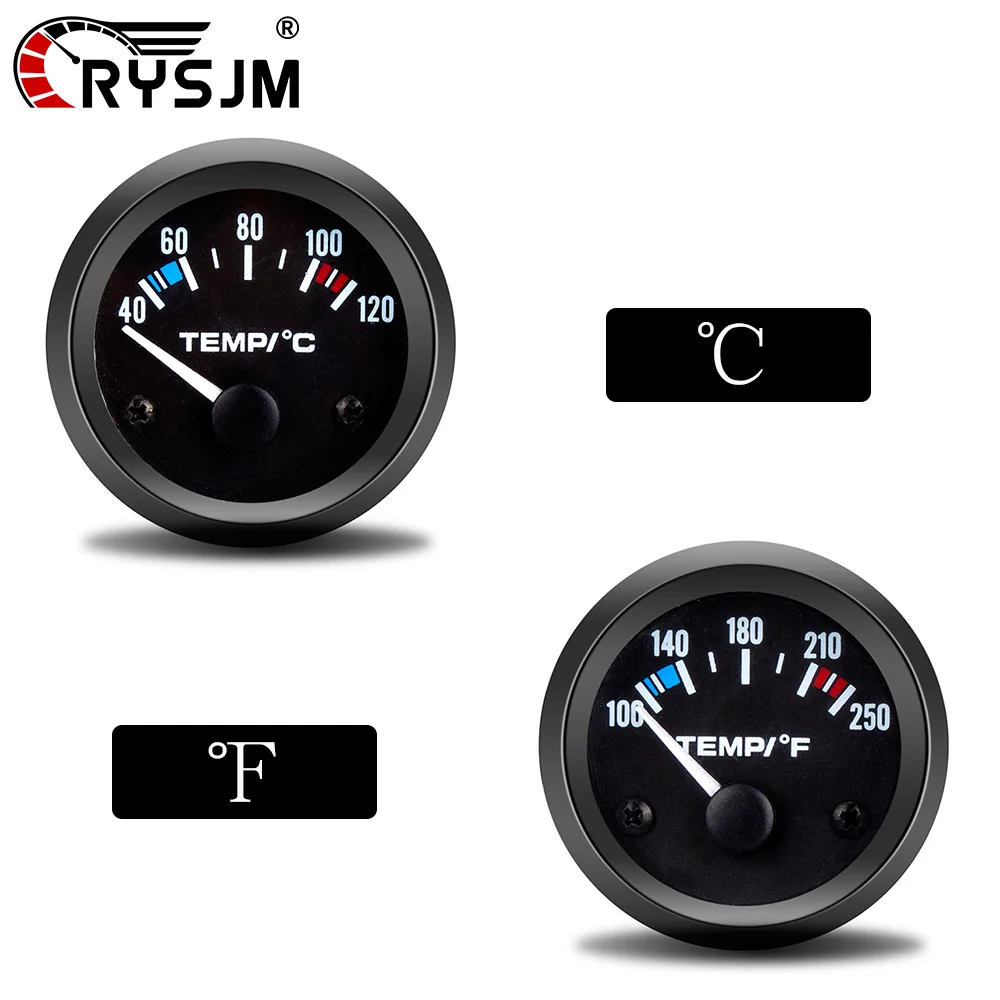2" 52MM Water Temperature Gauge ℃ ℉ Car Meter with Bracket Pod Holder + Water Temp Sensor For 8-16V Car SUV Truck Vehicle
2" 52MM Water Temperature Gauge ℃ ℉ Car Meter with Bracket Pod Holder + Water Temp Sensor For 8-16V Car SUV Truck Vehicle