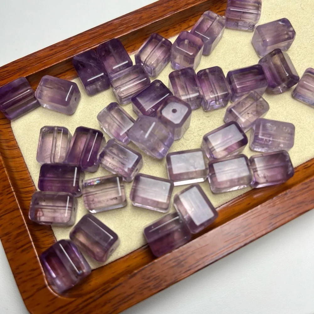 6PCS Natural Amethyst Rectangle Cube Quartz Pendant Polished Crystal Reiki Healing Jewelry Gift Cute Rock Decoration 13mm
6PCS Natural Amethyst Rectangle Cube Quartz Pendant Polished Crystal Reiki Healing Jewelry Gift Cute Rock Decoration 13mm