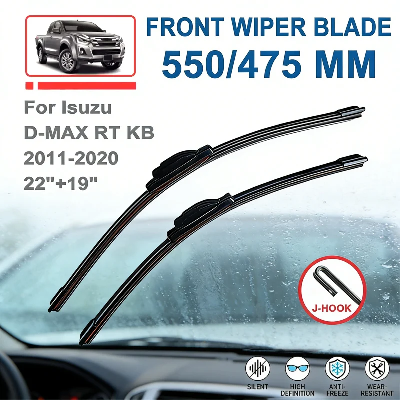 For Isuzu D-MAX RT KB 2011-2020 Front Windscreen Wiper Blades - 22"+19" Windshield Replacement Car Window Parts 2019 2018 2017
For Isuzu D-MAX RT KB 2011-2020 Front Windscreen Wiper Blades - 22"+19" Windshield Replacement Car Window Parts 2019 2018 2017