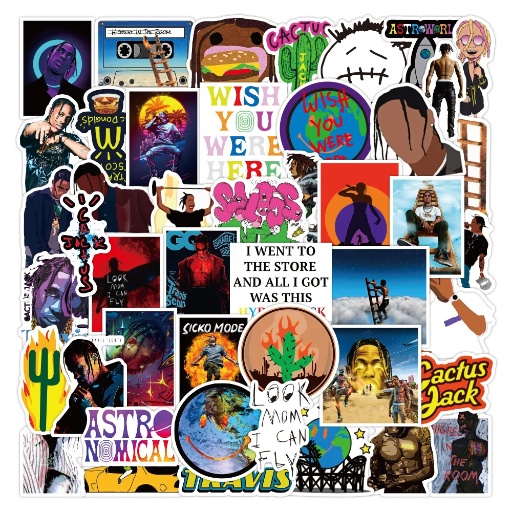 50 шт. крутой рэпер, наклейки Travis Scott Singer, велосипед, скейтборд, холодильник, гитара, багаж, сделай сам, водонепроницаемая наклейка-шутка, детские игрушки
50 шт. крутой рэпер, наклейки Travis Scott Singer, велосипед, скейтборд, холодильник, гитара, багаж, сделай сам, водонепроницаемая наклейка-шутка, детские игрушки