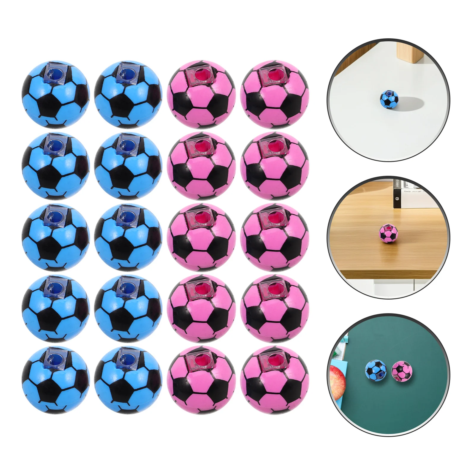 20Pcs Soccer Pencil Sharpener Creative Football Shaped Lightweight Portable Single Hole Design Students School Sharpener
20Pcs Soccer Pencil Sharpener Creative Football Shaped Lightweight Portable Single Hole Design Students School Sharpener