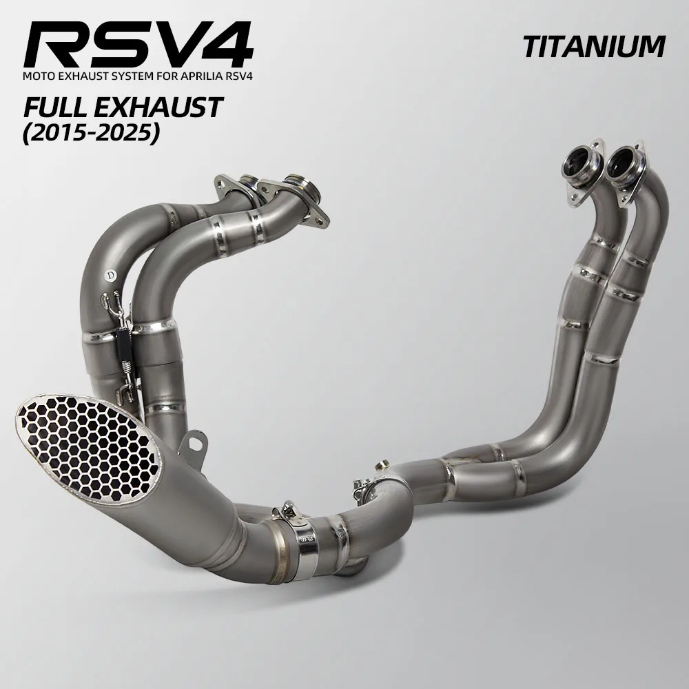 Для Aprilia RSV4 2015-2025 мотоциклетная выхлопная полная система модификация Escape Racing титановый коллектор без шнуровки проект глушитель
Для Aprilia RSV4 2015-2025 мотоциклетная выхлопная полная система модификация Escape Racing титановый коллектор без шнуровки проект глушитель