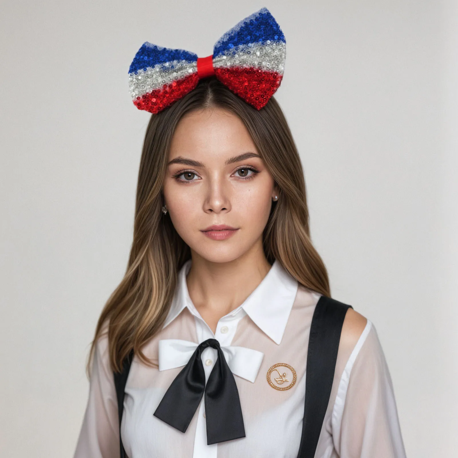 1Pc Bow Color Block Splicing National France Flag Shining Bright Casual Hair Clips For Women Elegant Girl Hair Accessories
1Pc Bow Color Block Splicing National France Flag Shining Bright Casual Hair Clips For Women Elegant Girl Hair Accessories