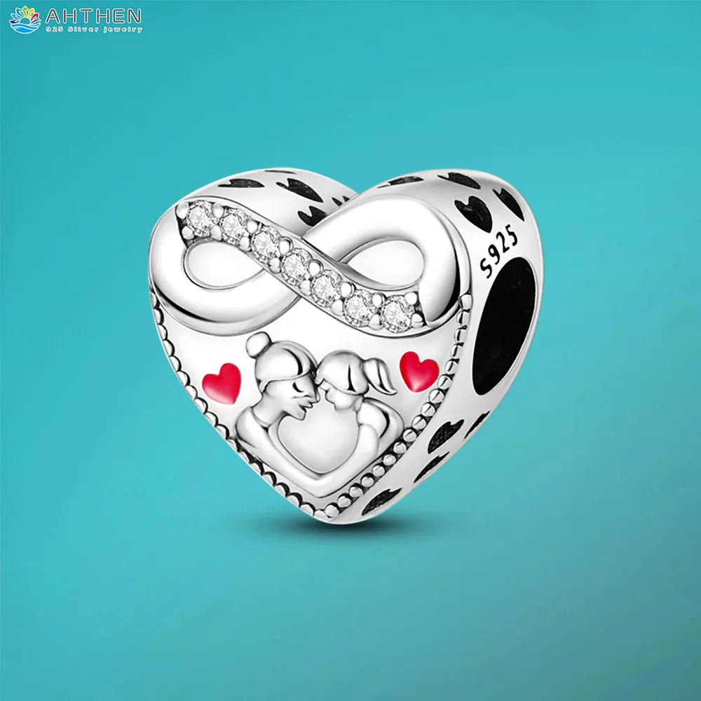 Ahthen 925 Sterling Silver Beads Mother and Daughter Charm fit Original Pandora Bracelets for Women DIY Jewelry Making
Ahthen 925 Sterling Silver Beads Mother and Daughter Charm fit Original Pandora Bracelets for Women DIY Jewelry Making