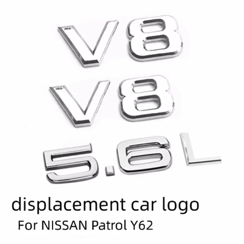 For NISSAN Patrol Y62 Modification Letter Label V8 Emblem 5.6L Digital Label Fender Logo Rear Tailgate Logo
For NISSAN Patrol Y62 Modification Letter Label V8 Emblem 5.6L Digital Label Fender Logo Rear Tailgate Logo