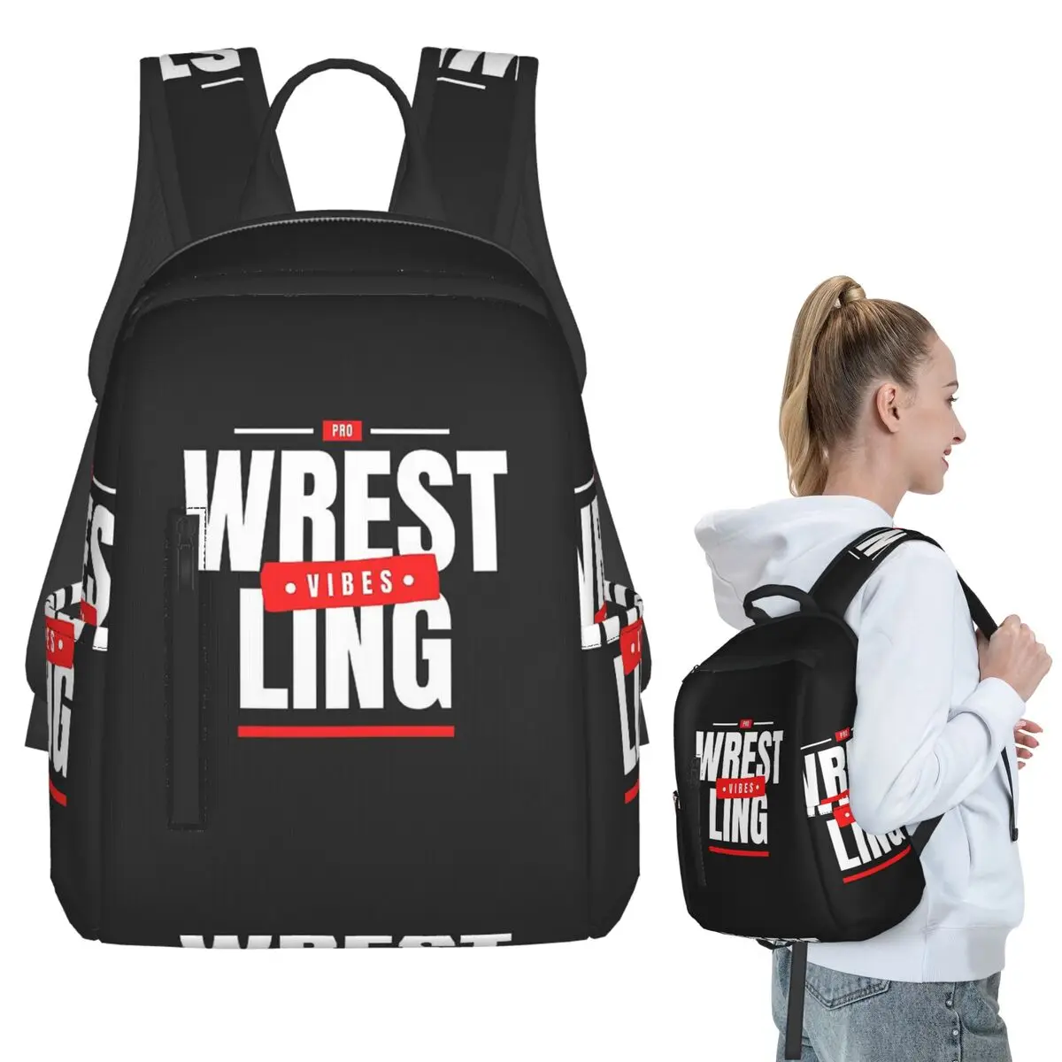 Pro Wrestling Vibes Backpack Student BookBag Kids School Bag Computer Shoulder Bags Boys Girls
Pro Wrestling Vibes Backpack Student BookBag Kids School Bag Computer Shoulder Bags Boys Girls