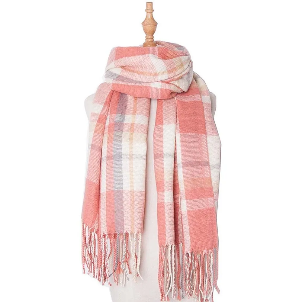 Soft Classic Plaid Scarf Contrast Color Korean Style Knitted Wool Shawl Cold-proof Acrylic Fibers Long Neckscarf with Tassel Men
Soft Classic Plaid Scarf Contrast Color Korean Style Knitted Wool Shawl Cold-proof Acrylic Fibers Long Neckscarf with Tassel Men