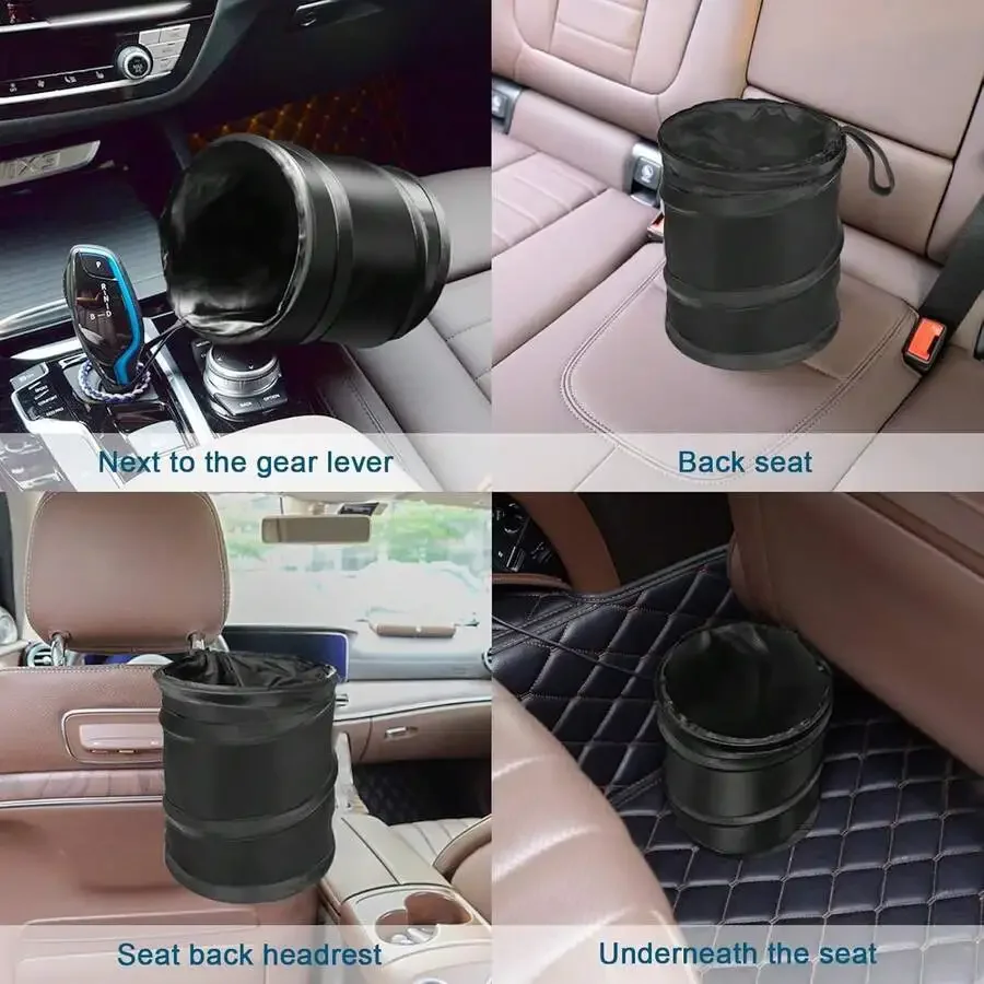 Collapsible Pop-Up Car Trash Can Waterproof Hanging Garbage Bin For Vehicle Interior Black
Collapsible Pop-Up Car Trash Can Waterproof Hanging Garbage Bin For Vehicle Interior Black