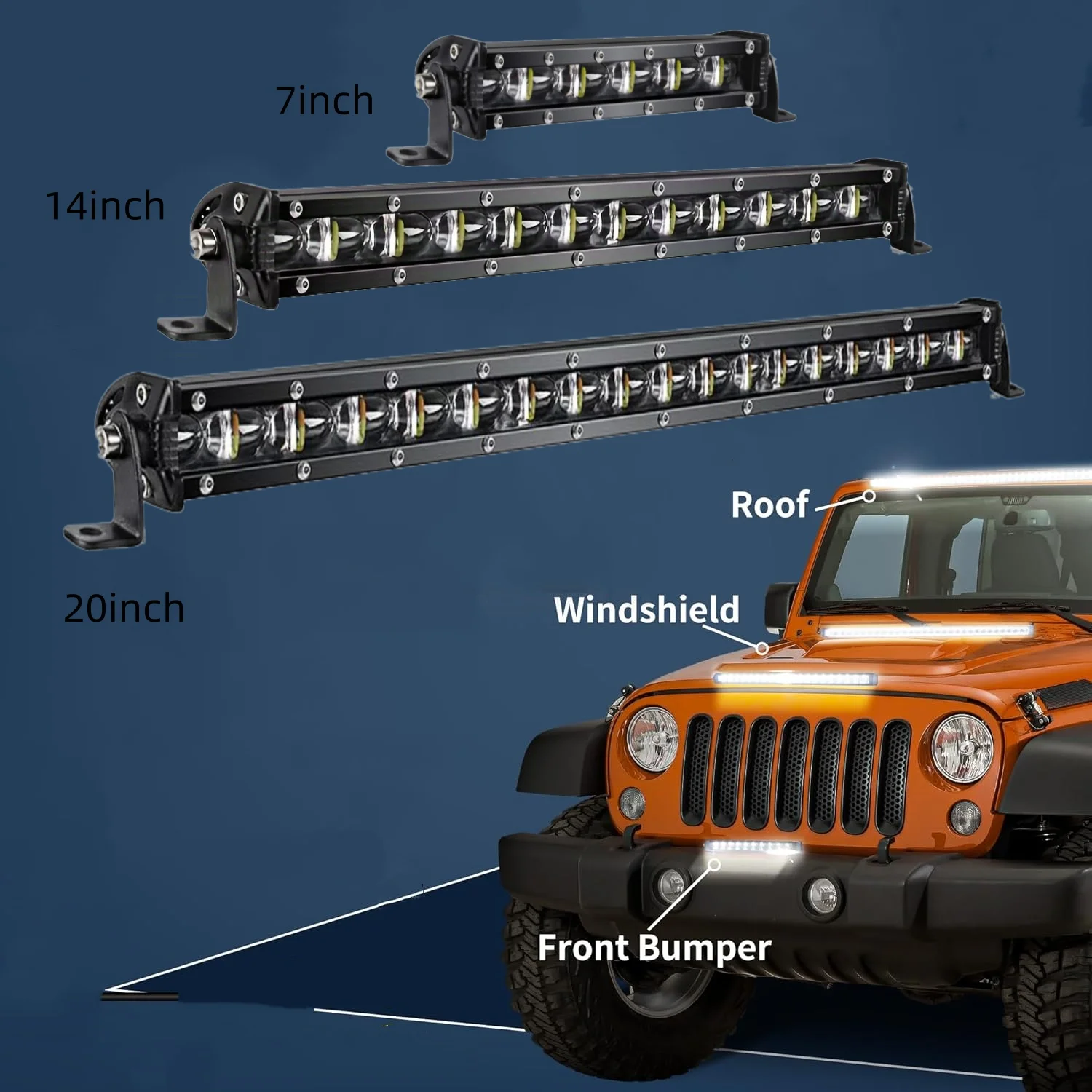7 дюймов/14 дюймов/20 дюймов тонкая светодиодная панель для грузовика Jeep Boat, светодиодная рабочая лампа для решетки переднего бампера
7 дюймов/14 дюймов/20 дюймов тонкая светодиодная панель для грузовика Jeep Boat, светодиодная рабочая лампа для решетки переднего бампера