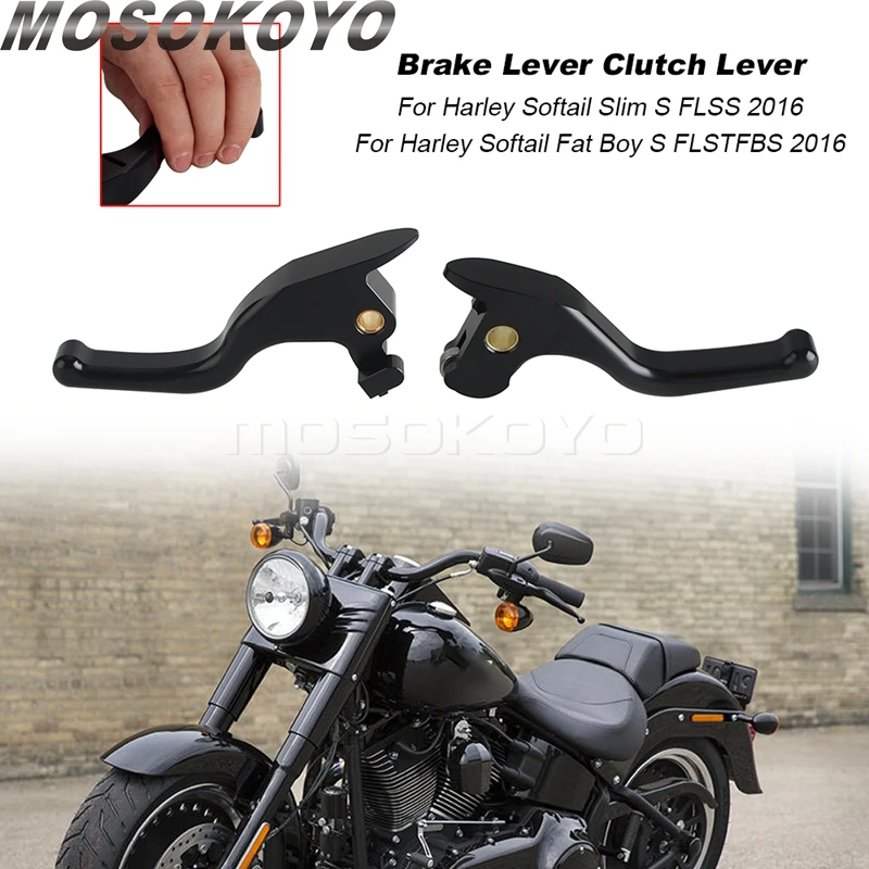 Motorcycle Accessories Brake Lever Clutch Lever Handles Controls Handlebar For Harley Softail Fat Boy S FLSTFBS Slim S FLSS 2016
Motorcycle Accessories Brake Lever Clutch Lever Handles Controls Handlebar For Harley Softail Fat Boy S FLSTFBS Slim S FLSS 2016