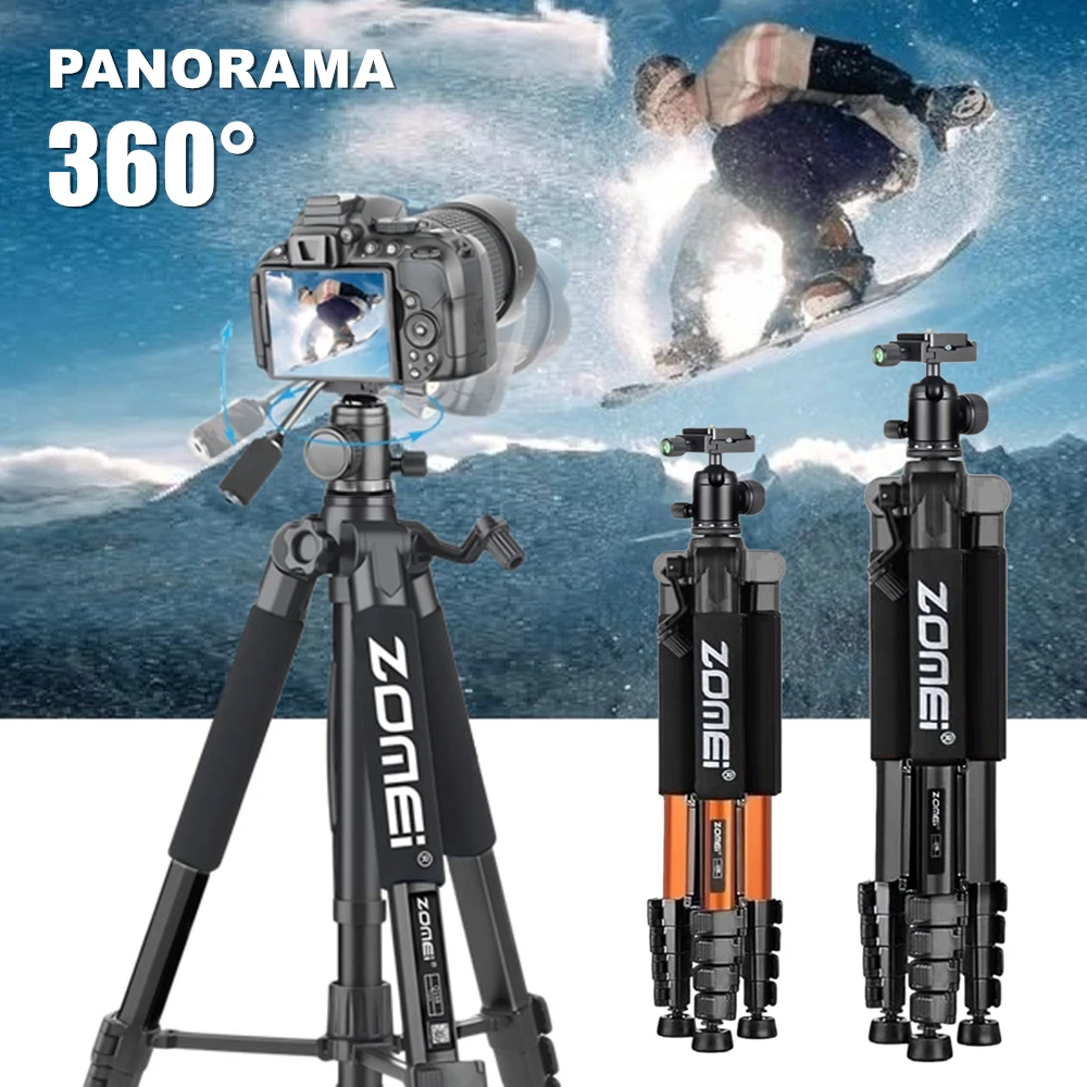 Профессиональный видеоштатив Zomei 187 см/84 дюйма для камеры DSLR Canon, панорамная шаровая головка на 360 градусов, подставка из алюминиевого сплава для фотосъемки 
Профессиональный видеоштатив Zomei 187 см/84 дюйма для камеры DSLR Canon, панорамная шаровая головка на 360 градусов, подставка из алюминиевого сплава для фотосъемки