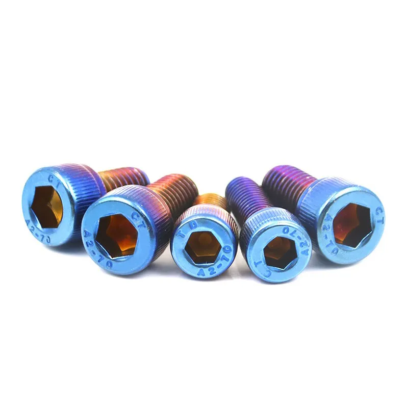 M4 M5 M6 M8 M10 304 Stainless Steel Titanium Blue Plated Hexagon Hex Socket Cap Head Screw Allen Bolt
M4 M5 M6 M8 M10 304 Stainless Steel Titanium Blue Plated Hexagon Hex Socket Cap Head Screw Allen Bolt