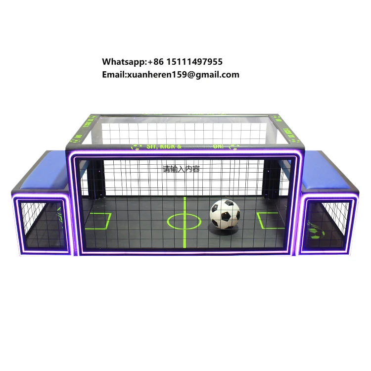 Amusement Machine LED Light Subsoccer 3 Table Football Game With Two Chairs Sitting Football Sub Soccer Under the Table
Amusement Machine LED Light Subsoccer 3 Table Football Game With Two Chairs Sitting Football Sub Soccer Under the Table