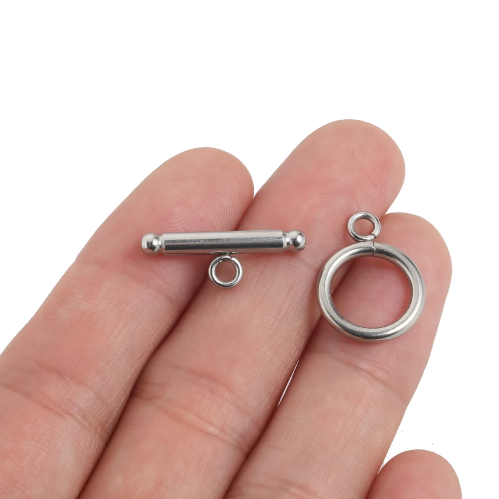 5 Sets Stainless Steel OT Toggle Clasp Buckle Connector For DIY Jewelry Bracelet Necklace Making Findings Fastener Accessories
5 Sets Stainless Steel OT Toggle Clasp Buckle Connector For DIY Jewelry Bracelet Necklace Making Findings Fastener Accessories
