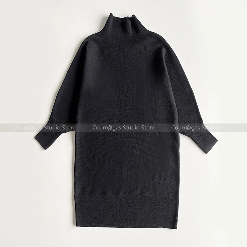 Autumn and winter new simple solid colour with seven-minute sleeve high neck knitted wool bottoming shirt female
Autumn and winter new simple solid colour with seven-minute sleeve high neck knitted wool bottoming shirt female