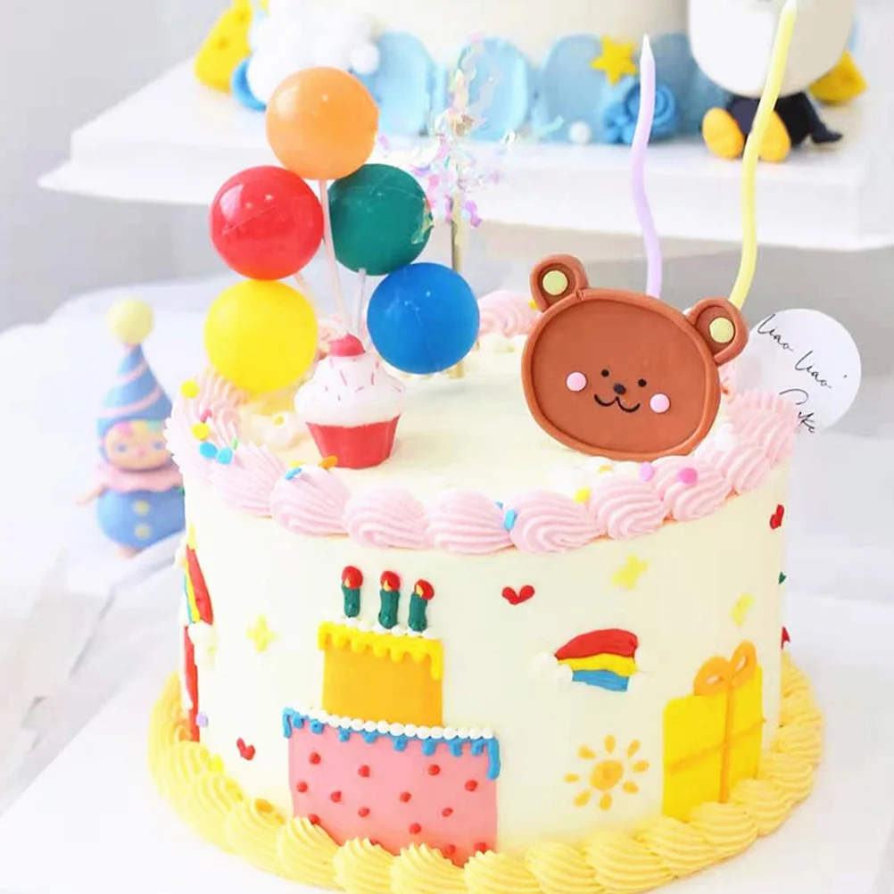 4Pcs Balloon Cake Picks Decorative Cupcake Topper Creative Dessert Toppers Lightweight Food Safe Party Decoration
4Pcs Balloon Cake Picks Decorative Cupcake Topper Creative Dessert Toppers Lightweight Food Safe Party Decoration