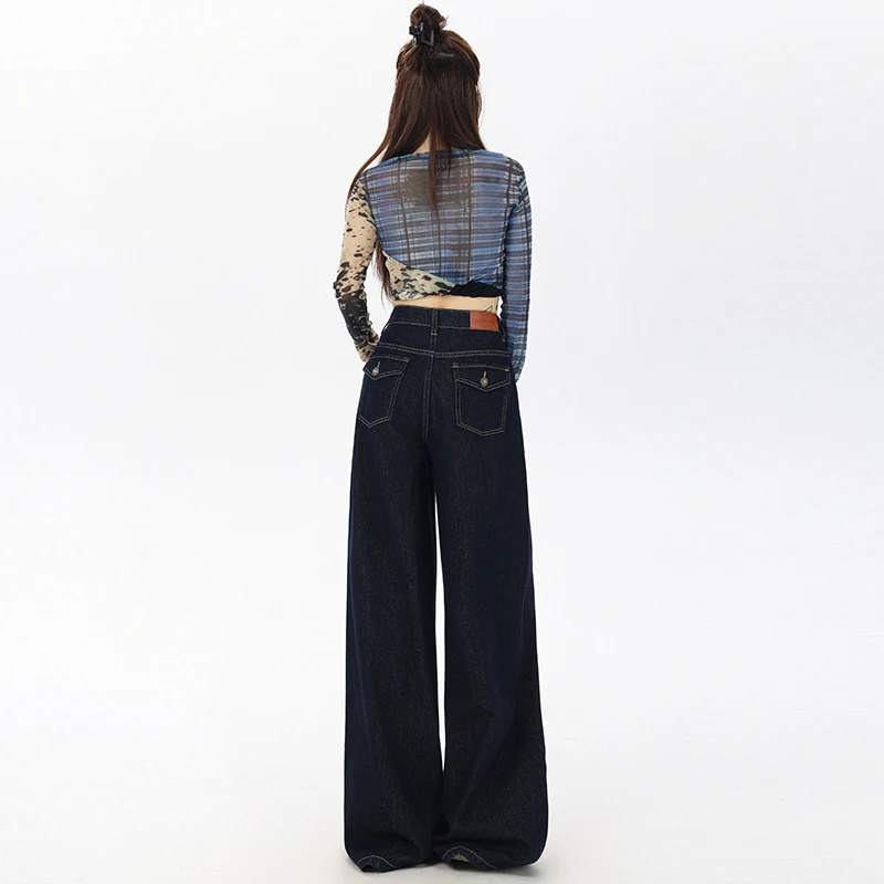 High Waist Casual Womens Jeans Flare Pants Comfortable Loose Wide Leg Stretch Vintage Denim Trousers for Women
High Waist Casual Womens Jeans Flare Pants Comfortable Loose Wide Leg Stretch Vintage Denim Trousers for Women
