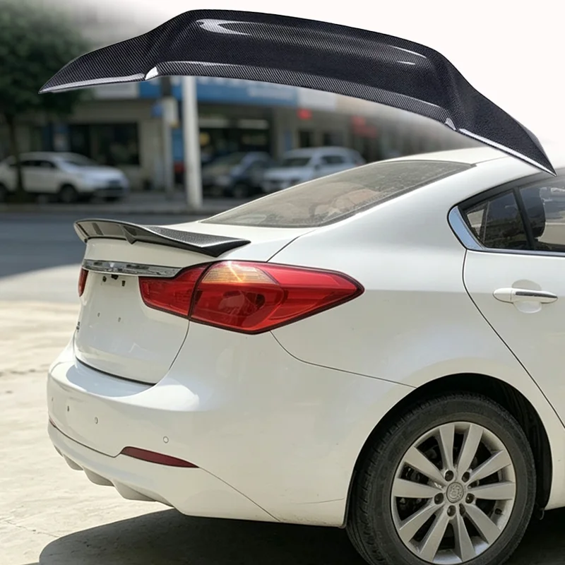 Suitable for 2011-2015 Kia K3 high-quality carbon fiber modification accessories trunk tailgate ducktail type pressure tail wing
Suitable for 2011-2015 Kia K3 high-quality carbon fiber modification accessories trunk tailgate ducktail type pressure tail wing