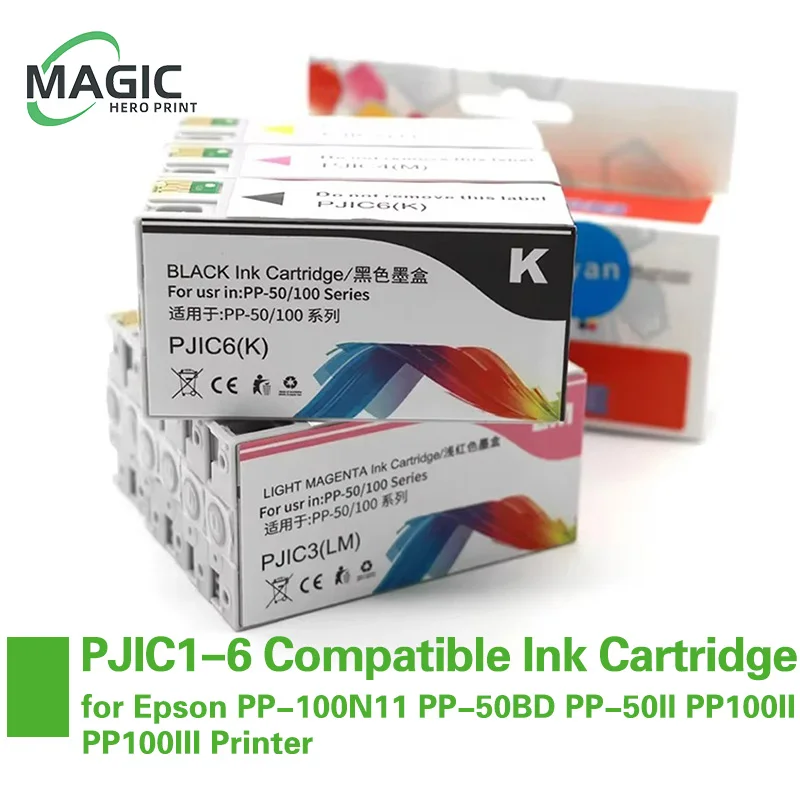 Совместимый картридж PJIC1 PJIC6 PP-50 PP-100 с пигментными чернилами для принтера Epson PP-100N11 PP-50BD PP-50II PP100II PP100III
Совместимый картридж PJIC1 PJIC6 PP-50 PP-100 с пигментными чернилами для принтера Epson PP-100N11 PP-50BD PP-50II PP100II PP100III