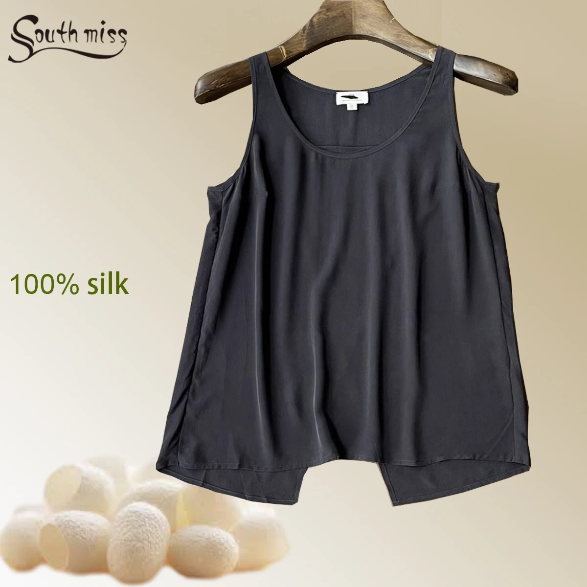 Luxury Silk Yoga Tank Women Flowy Natural Mulberry Gym Silk Vest For Summer Round Neck Sleeveless Top
Luxury Silk Yoga Tank Women Flowy Natural Mulberry Gym Silk Vest For Summer Round Neck Sleeveless Top