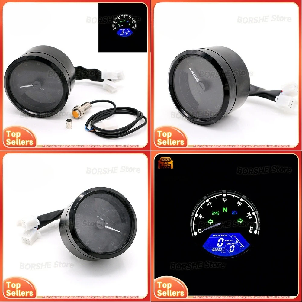 2026 Suitable for LCD Digital Speedometer Odometer Trip Meter Motorcycle Instrument Cluster with Tachometer Fuel Gauge for
2026 Suitable for LCD Digital Speedometer Odometer Trip Meter Motorcycle Instrument Cluster with Tachometer Fuel Gauge for