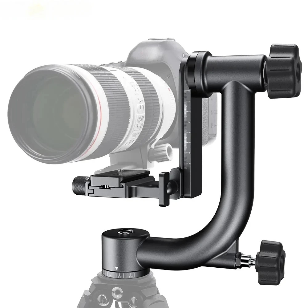 CONCEPT Tripod Head Aluminum Alloy 360 Degree Panoramic Gimbal Tripod Head with 1/4'' Standard Quick Release Plate
CONCEPT Tripod Head Aluminum Alloy 360 Degree Panoramic Gimbal Tripod Head with 1/4'' Standard Quick Release Plate