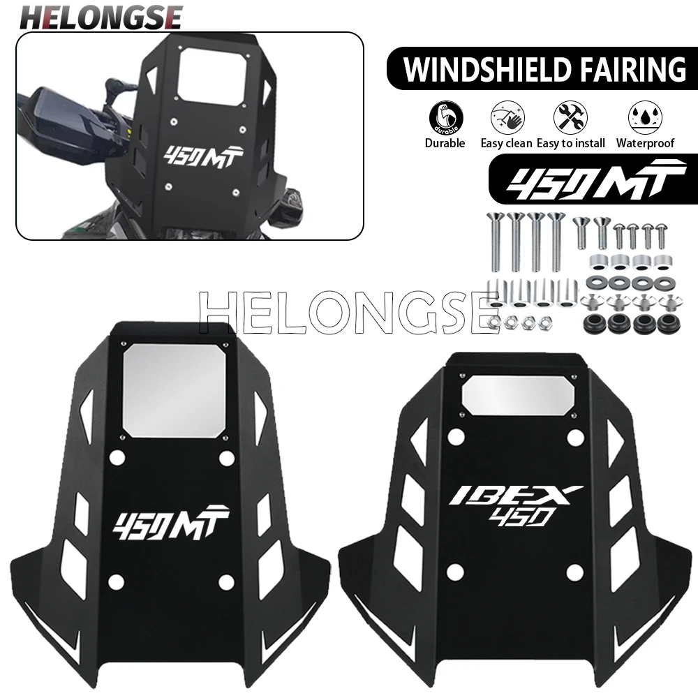2026 Motorcycle Accessories Front Windshield Airflow Wind Deflector Windscreen For CFMOTO 450MT IBEX450 Ibex 450 MT 2024 2025
2026 Motorcycle Accessories Front Windshield Airflow Wind Deflector Windscreen For CFMOTO 450MT IBEX450 Ibex 450 MT 2024 2025
