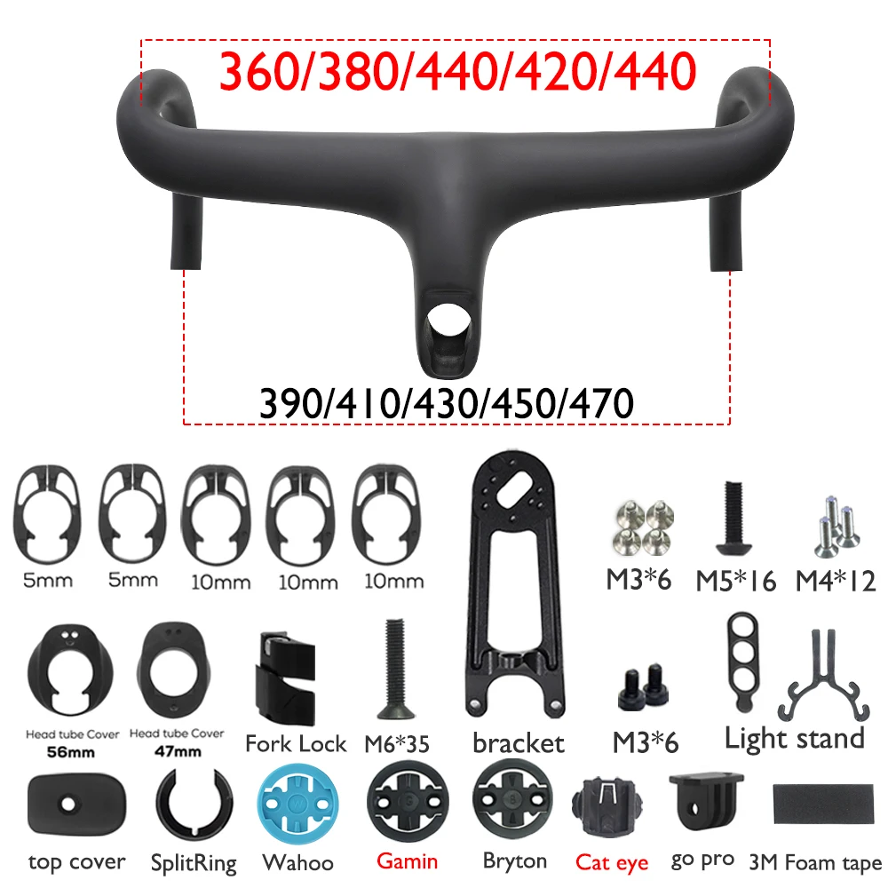 ODINZEUS Carbon Fiber One-piece Road Bike Handlebar, Inner/Outer Cables, Aerodynamic Design, 28.6mm, With Spacer/Computer Mount
ODINZEUS Carbon Fiber One-piece Road Bike Handlebar, Inner/Outer Cables, Aerodynamic Design, 28.6mm, With Spacer/Computer Mount