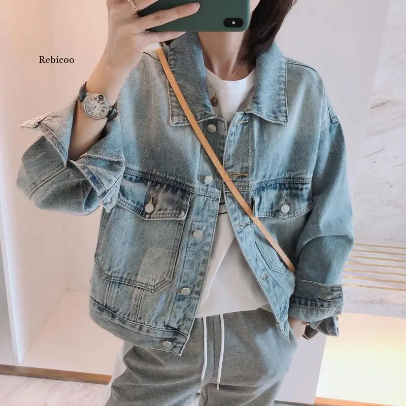 Denim Jacket Women's Loose Style 2021 Spring And Autumn New Harajuku Retro Salt Fried Street Jacket
Denim Jacket Women's Loose Style 2021 Spring And Autumn New Harajuku Retro Salt Fried Street Jacket
