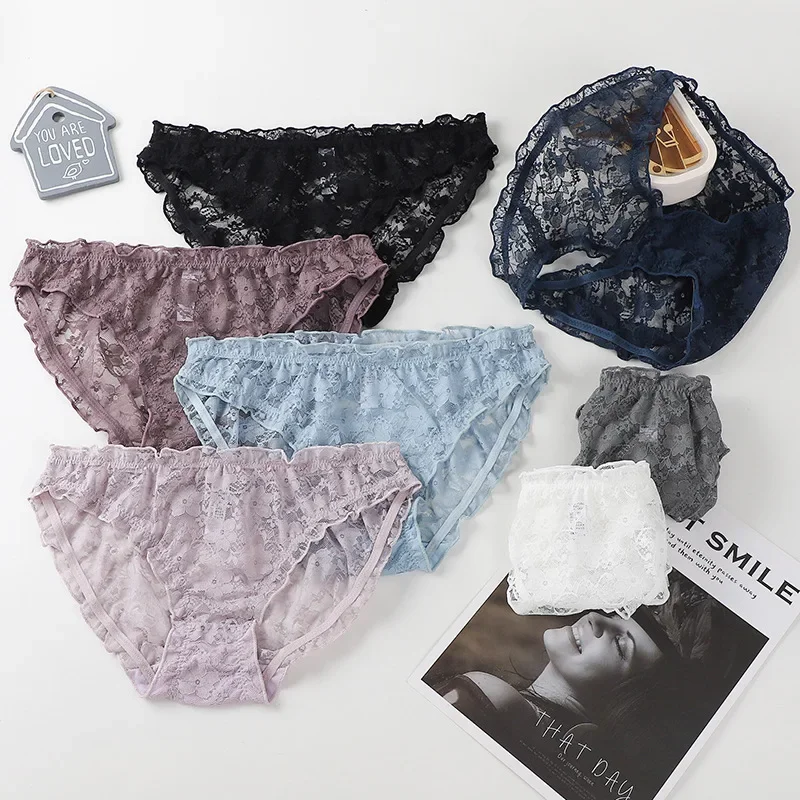 Floral Lace Briefs Panties Lace Panties Women Low Waist Underwear Female Lingerie
Floral Lace Briefs Panties Lace Panties Women Low Waist Underwear Female Lingerie