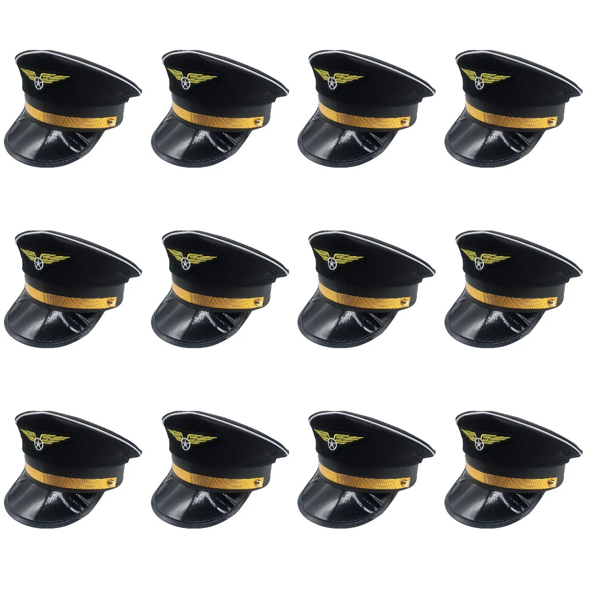 Children's Captain Hat Pilot Hats Adjustable Costume Men Adorable Cosplay Uniform Party Sailor
Children's Captain Hat Pilot Hats Adjustable Costume Men Adorable Cosplay Uniform Party Sailor