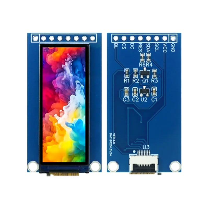 1.45-inch TFT LCD Display GC9107 60x160 Resolution SPI Color Screen | Small Long Strip LCD Panel for DIY/Embedded Projects
1.45-inch TFT LCD Display GC9107 60x160 Resolution SPI Color Screen | Small Long Strip LCD Panel for DIY/Embedded Projects