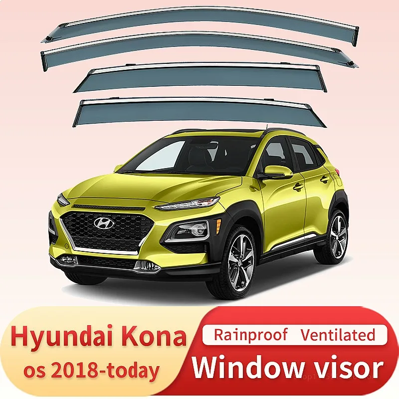 For Hyundai Kona 2017-2022 Car Window Visor Rain Sun Shade Side Deflector Awning Auto Accessories Styling
For Hyundai Kona 2017-2022 Car Window Visor Rain Sun Shade Side Deflector Awning Auto Accessories Styling