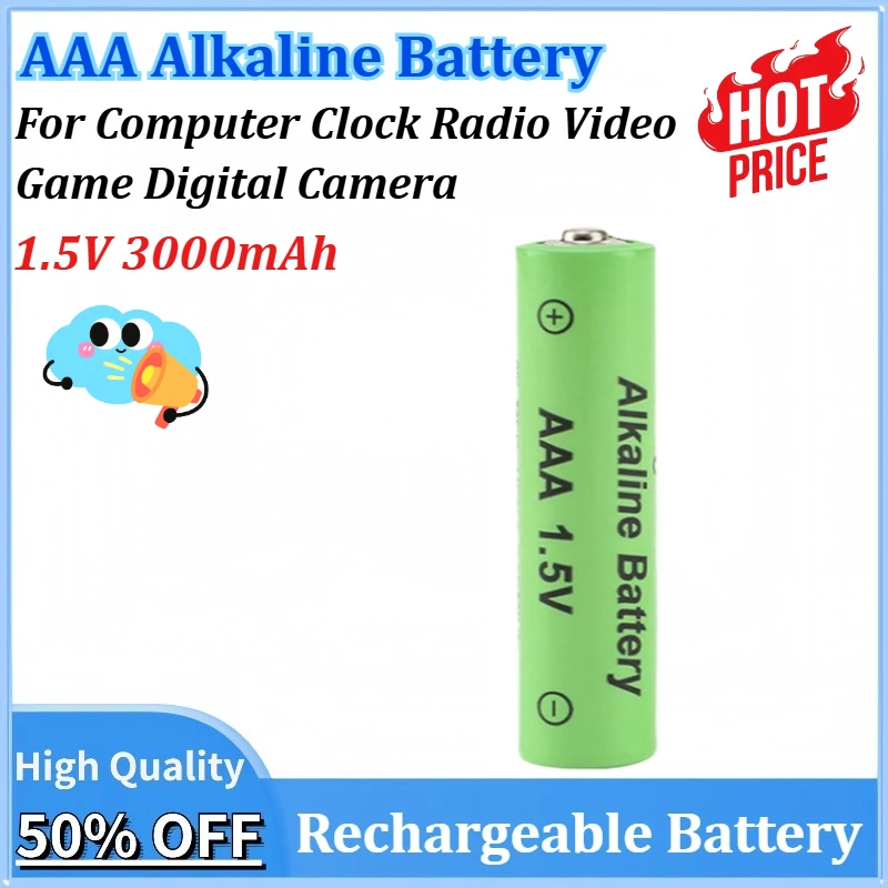 New 5-20PCS Rechargeable Alkaline Battery AAA 1.5V 3000mAh for Computer Clock Radio Video Game Digital Camera AAA Battery
New 5-20PCS Rechargeable Alkaline Battery AAA 1.5V 3000mAh for Computer Clock Radio Video Game Digital Camera AAA Battery