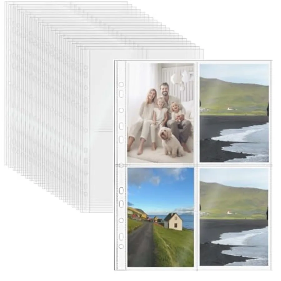 A4 Clear Sheet Protectors 4 Pocket Binder Sleeves 20 Sheets 11 Holes Top Open Photo Album Sleeves Photocard Collection Page Pro
A4 Clear Sheet Protectors 4 Pocket Binder Sleeves 20 Sheets 11 Holes Top Open Photo Album Sleeves Photocard Collection Page Pro