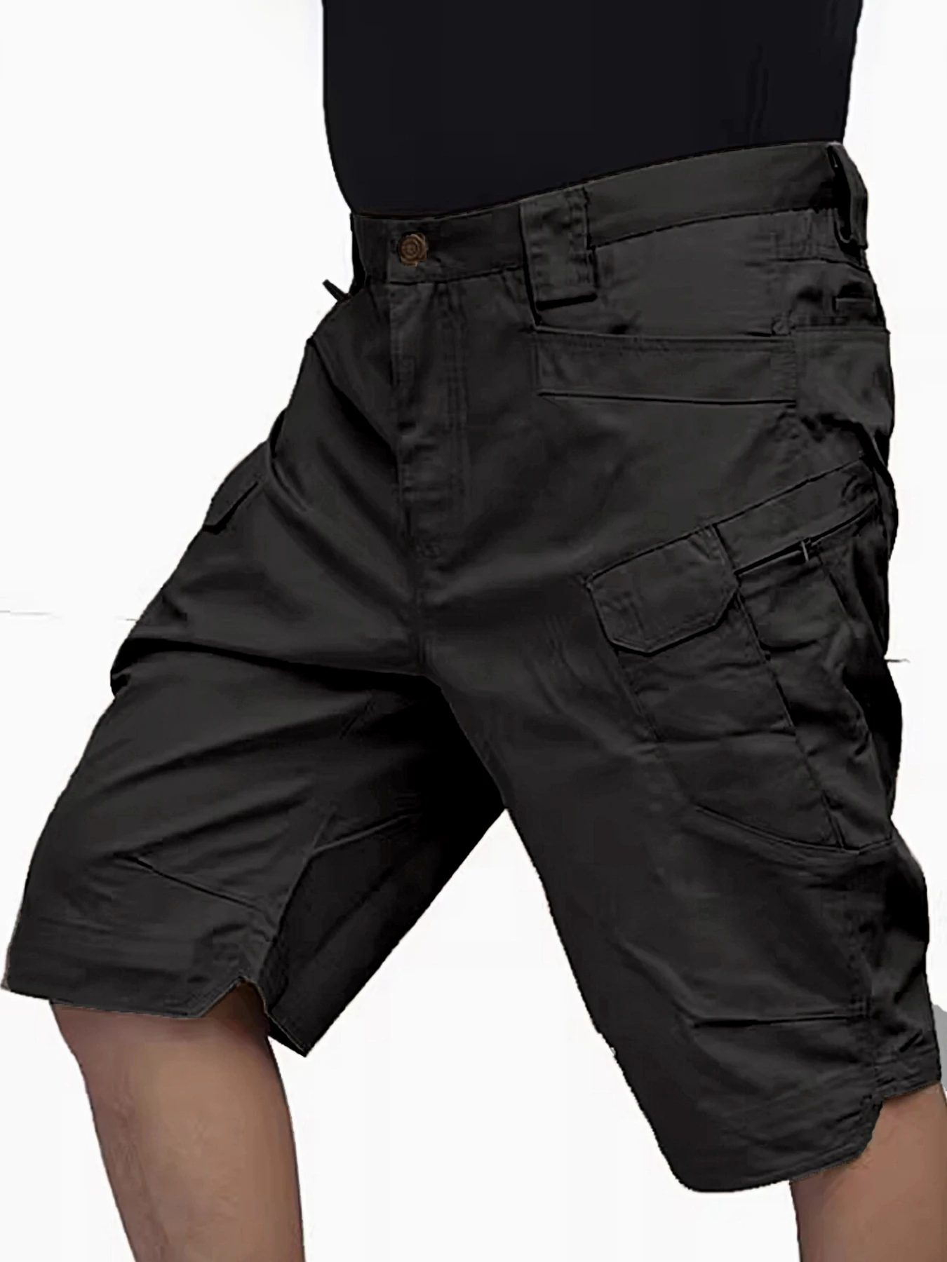 Elastic Waist Military Blue Short Pants Big Pocket Men's Black Summer Casual Drawstring Sweat Shorts
Elastic Waist Military Blue Short Pants Big Pocket Men's Black Summer Casual Drawstring Sweat Shorts