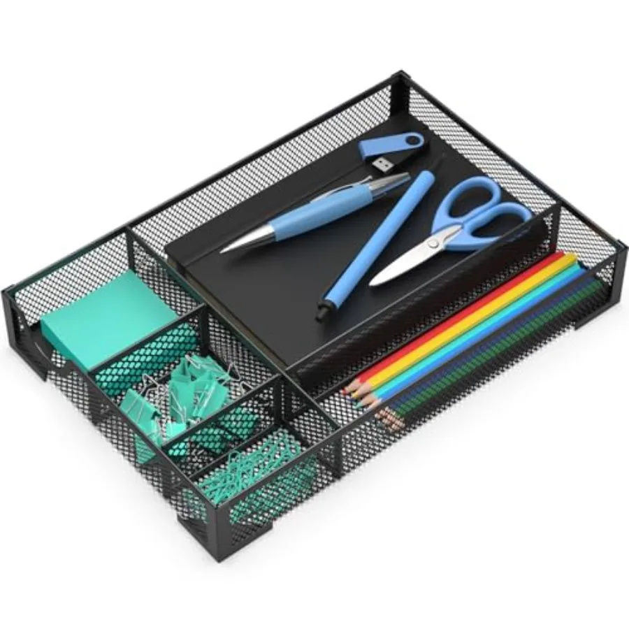 Desk Drawer Organizer Office Desk Organizer Tray with 5 Dividers Pen Pencil Drawer Organizer for Office Supplies Desktop Bathro
Desk Drawer Organizer Office Desk Organizer Tray with 5 Dividers Pen Pencil Drawer Organizer for Office Supplies Desktop Bathro