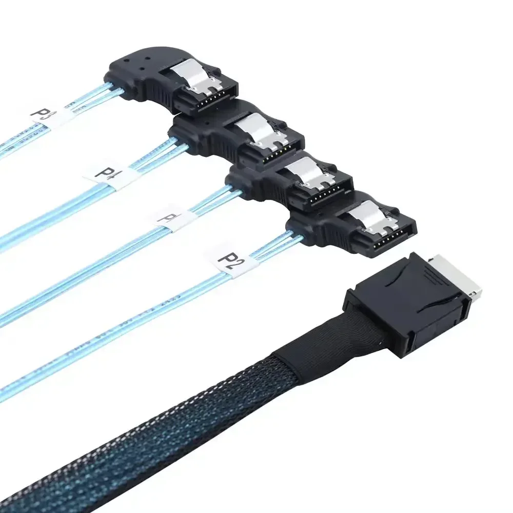Premium Quality OCuLink PCI-Express SAS SFF-8611 4i to 4 ports SATA 7P Right-Angle Server Hard Drive Cable
Premium Quality OCuLink PCI-Express SAS SFF-8611 4i to 4 ports SATA 7P Right-Angle Server Hard Drive Cable