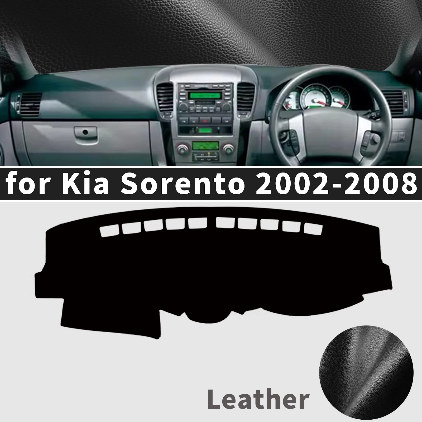 for Kia Sorento 2002 2003 2004-2009 Dashboard Cover Mat Sunshade Anti‑Slip Dash Carpet Protector Interior Parts Accessories
for Kia Sorento 2002 2003 2004-2009 Dashboard Cover Mat Sunshade Anti‑Slip Dash Carpet Protector Interior Parts Accessories