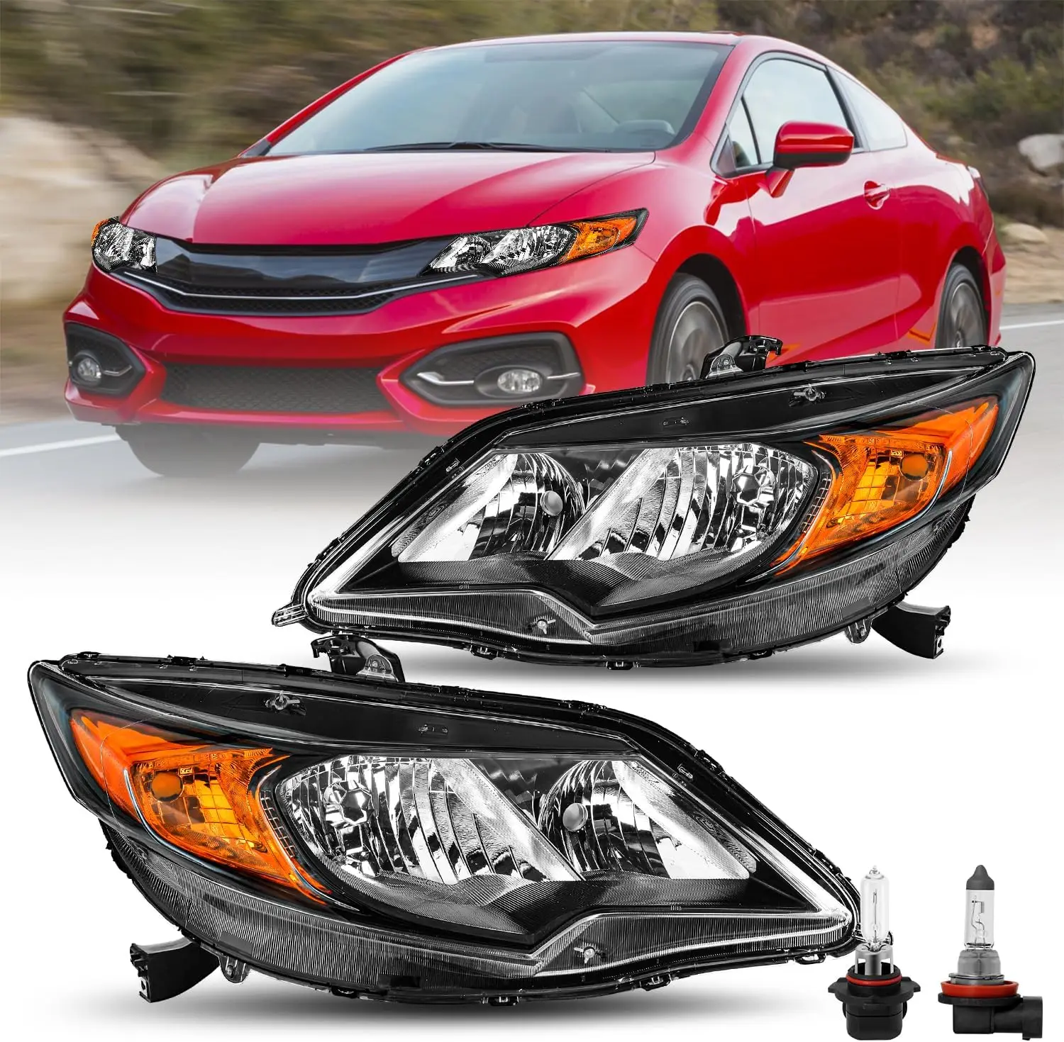 Фара в сборе с лампочками для Honda Civic Coupe 2014-2015, 2-дверная заводская галогенная фара, сменная пара (драйвер и пассажирский)
Фара в сборе с лампочками для Honda Civic Coupe 2014-2015, 2-дверная заводская галогенная фара, сменная пара (драйвер и пассажирский)