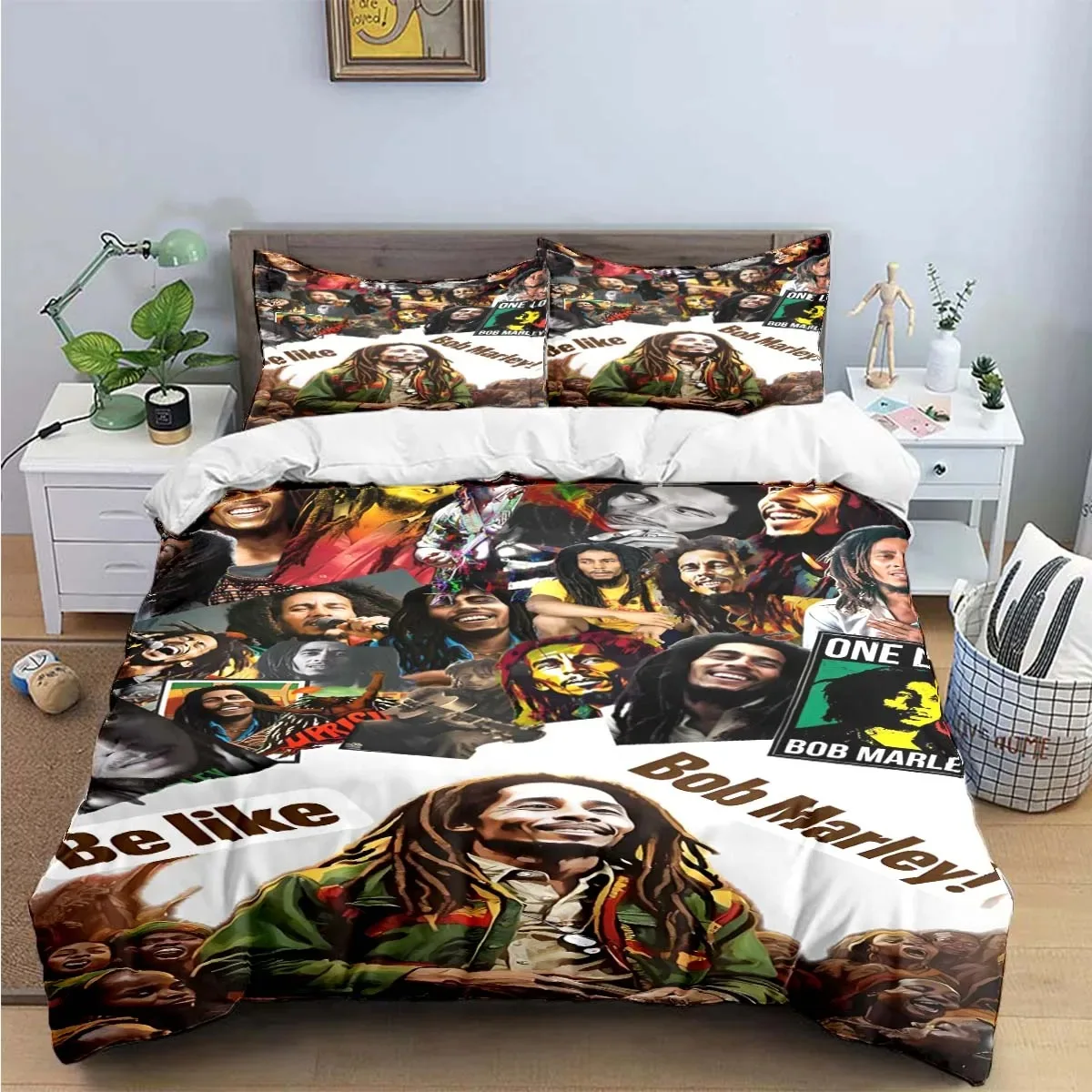 Pop Singer R-Reggae Bob Marley Pattern Bedding Sets Bed Supplies Set Duvet Cover Comforter Set Bedding Set Luxury Birthday Gift
Pop Singer R-Reggae Bob Marley Pattern Bedding Sets Bed Supplies Set Duvet Cover Comforter Set Bedding Set Luxury Birthday Gift