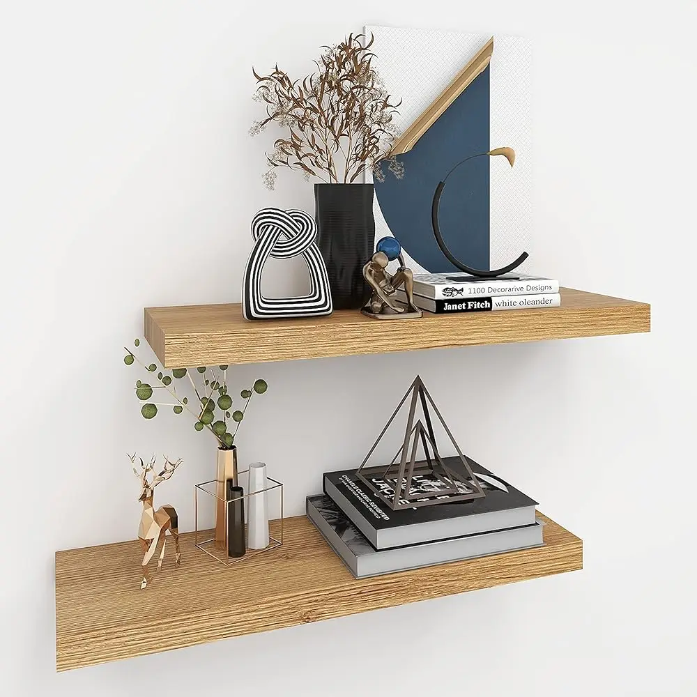 Oak Floating Shelves For Wall,24In Wall Mounted Display Ledge Shelves Perfect For Bedroom, Bathroom, Living Room And Kitchen
Oak Floating Shelves For Wall,24In Wall Mounted Display Ledge Shelves Perfect For Bedroom, Bathroom, Living Room And Kitchen