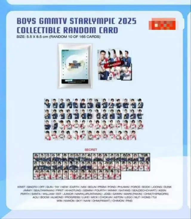 Official Gmmtv Pondphuwin Joongdunk Bounprem FirstKhaotung Jimmy Sea Junior Mark Boys Collectible Random Card
Official Gmmtv Pondphuwin Joongdunk Bounprem FirstKhaotung Jimmy Sea Junior Mark Boys Collectible Random Card