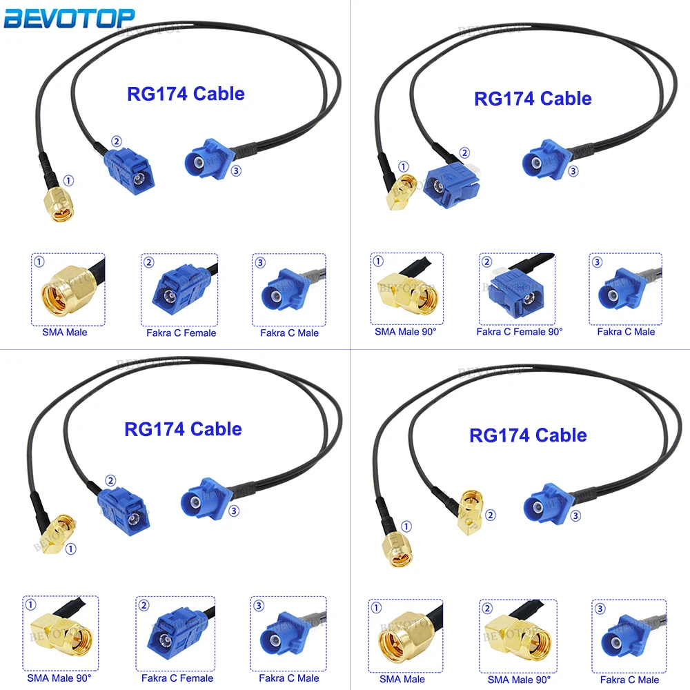 1Pcs Fakra C Male to 1*Fakra C Female 90 Degree &1*SMA Male Connector Splitter Y Shape RG174 RF Coaxial Cable for GPS Navigation
1Pcs Fakra C Male to 1*Fakra C Female 90 Degree &1*SMA Male Connector Splitter Y Shape RG174 RF Coaxial Cable for GPS Navigation