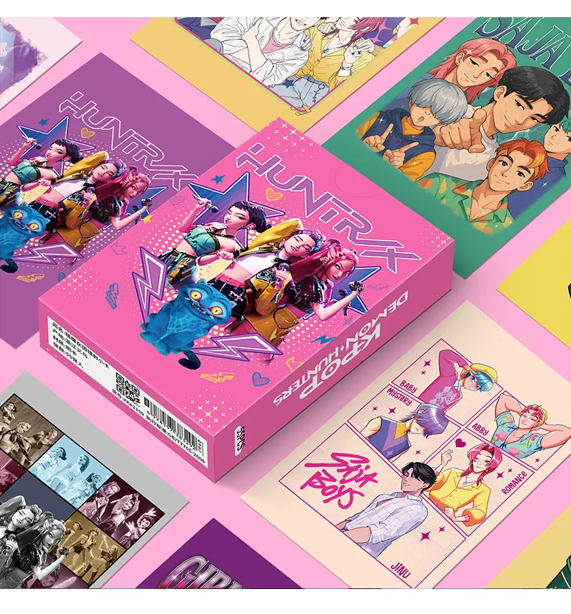 55pcs Kpop Demon Hunters Laser Card for Boys Girls Cartoon Anime Photocards Students HD Lomocard Cute Collection Cards Gifts 
55pcs Kpop Demon Hunters Laser Card for Boys Girls Cartoon Anime Photocards Students HD Lomocard Cute Collection Cards Gifts