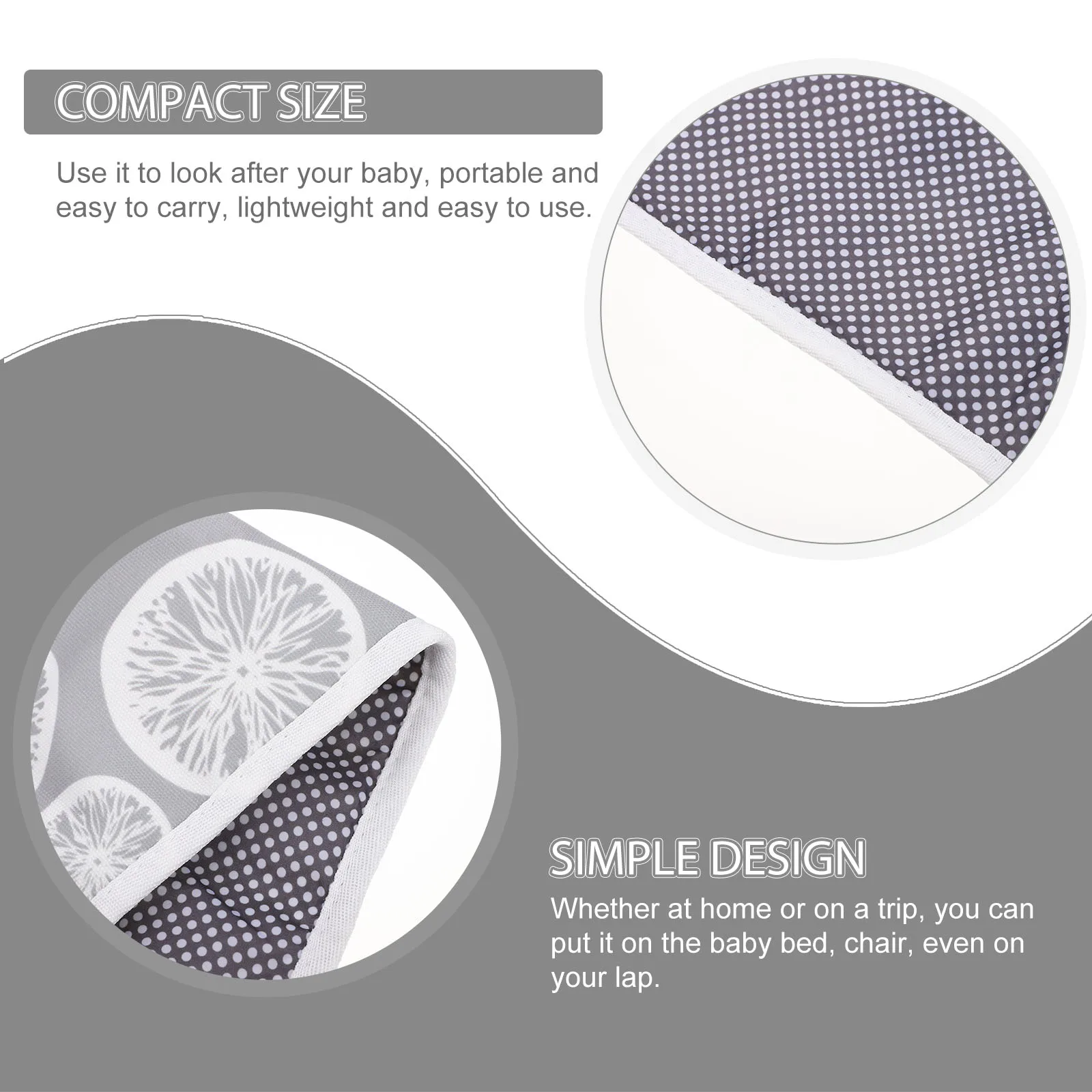Portable Baby Changing Pad Large Area Safe Newborn Urinal Mat Toddler Diaper Cushion Polyester Cotton TPU Waterproof Layer Easy
Portable Baby Changing Pad Large Area Safe Newborn Urinal Mat Toddler Diaper Cushion Polyester Cotton TPU Waterproof Layer Easy